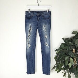Degree Super Skinny Ripped Jeans